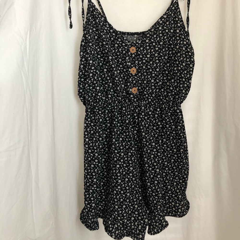 Black and white Romper